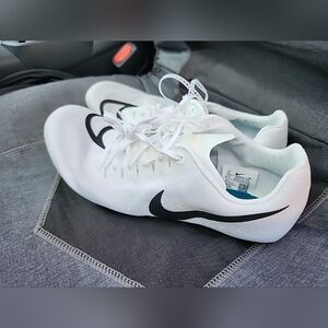 Nike Ja Fly V4 Mens 9.5 US White Track Spikes Shoes Running Sprinting DR2741-102